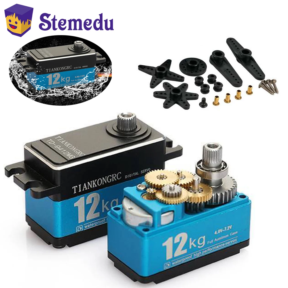 Rc Hobby Shops - 12KG TD-9412MG yüksek tork tam Metal