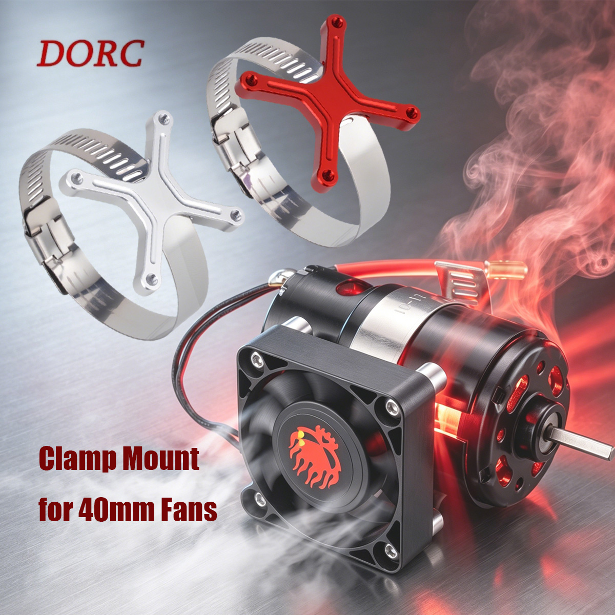 Rc Hobby Racing - Evrensel Ayarlanabilir Fan Montajı 30-49mm Geniş