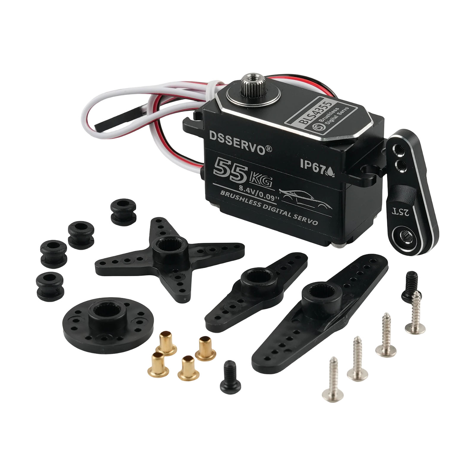 Rc Hobby Shops - Dsservo BLS4355 55KG Düşük Profil Tam