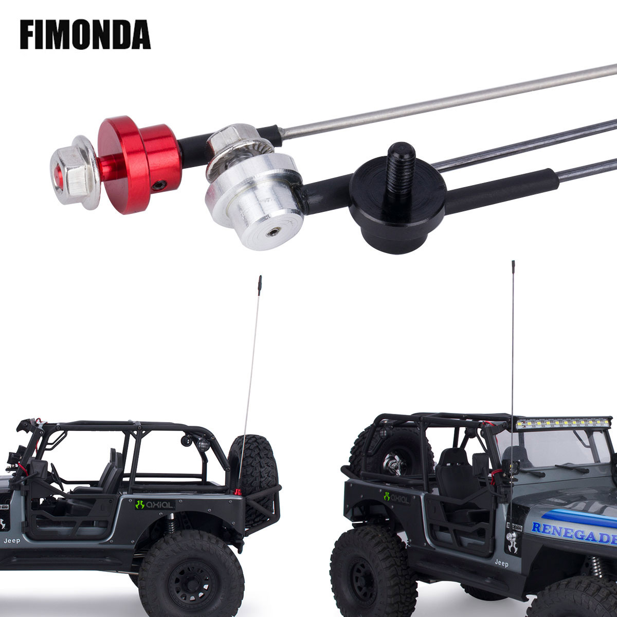 Rc Hobby Racing - 50 cm Metal Ayarlanabilir Simülasyon Anteni