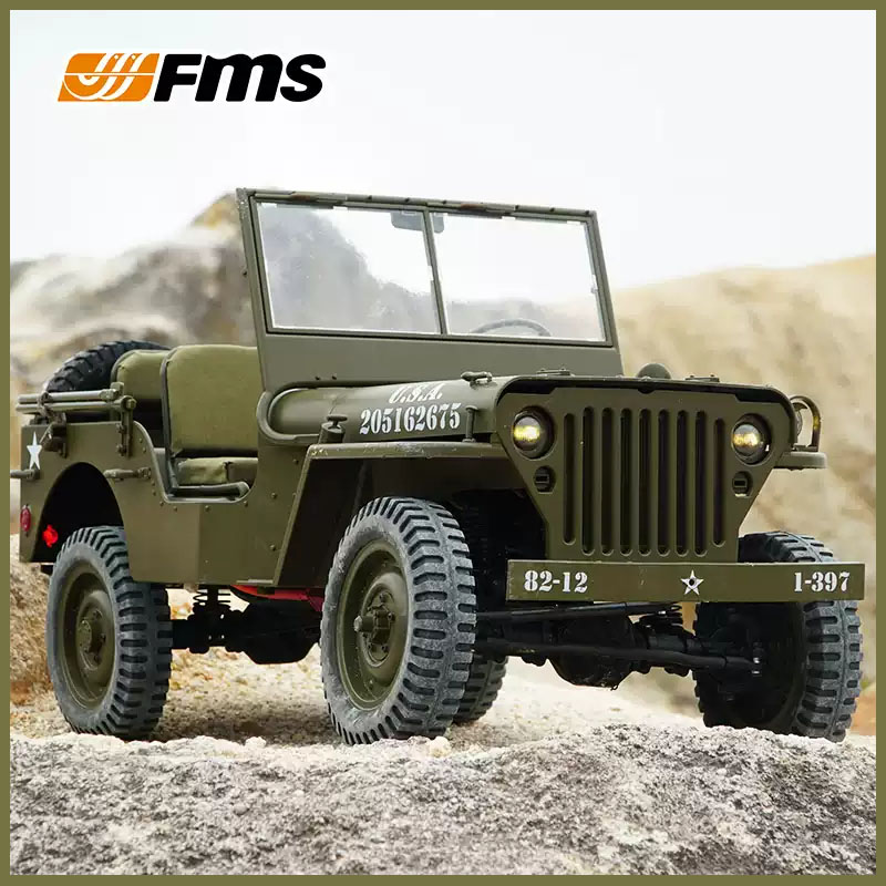 Rc Hobby Shops - FMS 1/6 Tırmanıcı 1941 Willys MB