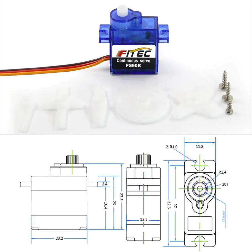 Feetech Mini FS90R Mikro Servo - Rc Hobby Shops incelemesi ve fiyatı