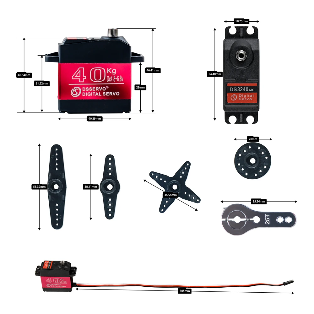40 KG Dsservo DS3240 Büyük Tor - Rc Hobby Shops incelemesi ve fiyatı