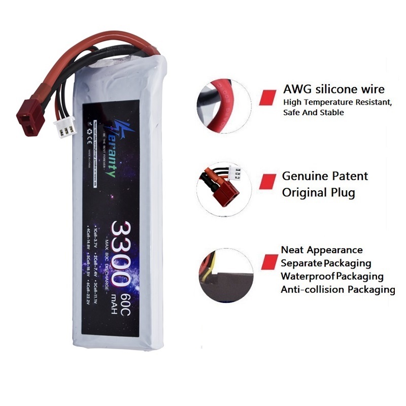 2S 7.4V LiPo Pil 3300mAh 60C A - Rc Hobby Boat incelemesi ve fiyatı