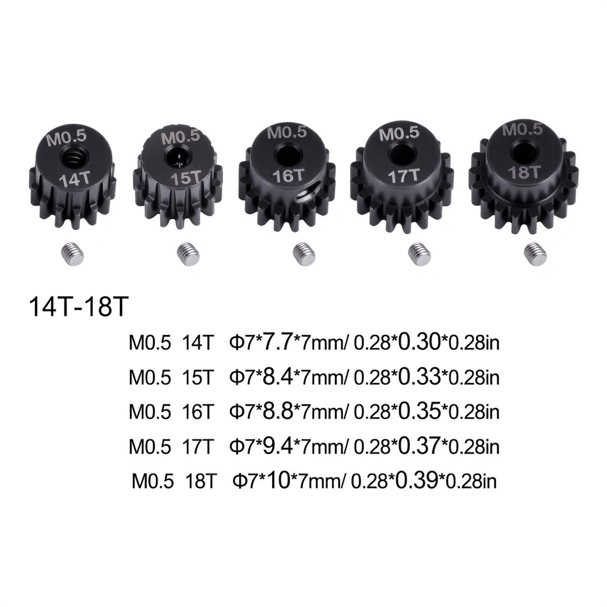 M0.5 2mm Şaft 14T-18T Metal Pi - Rc Hobby Shops incelemesi ve fiyatı