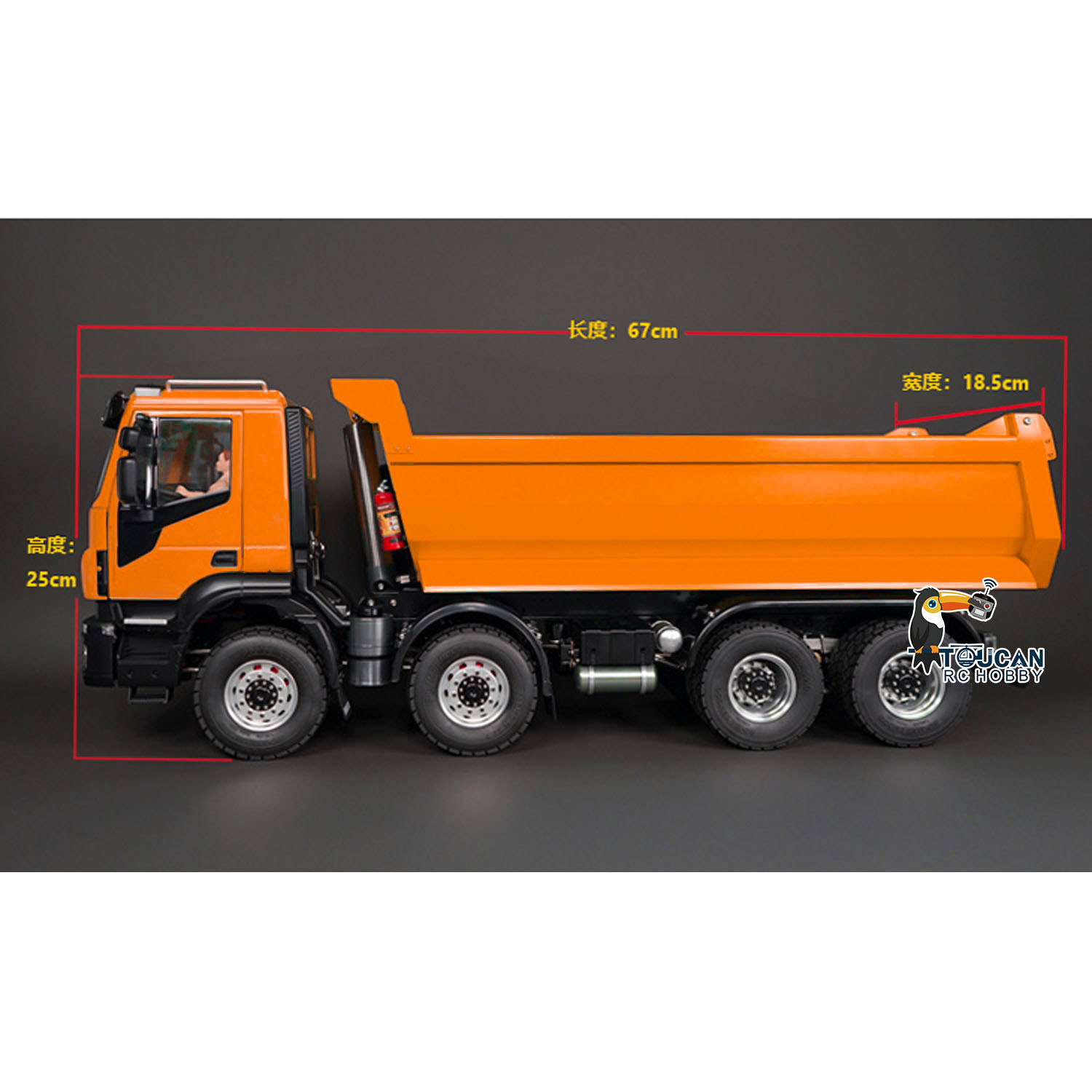 8x4 1/14 Ölçekli Hidrolik RC D - Rc Hobby Dump Truck incelemesi ve fiyatı