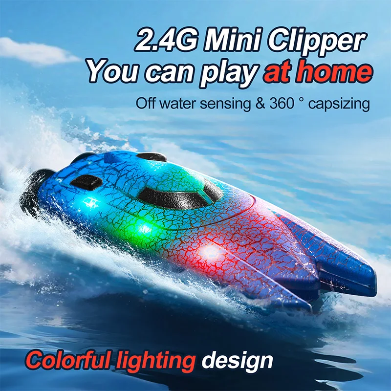 2.4G Mini RC Tekne Işıklı Yüks - Rc Hobby Grade Boat incelemesi ve fiyatı
