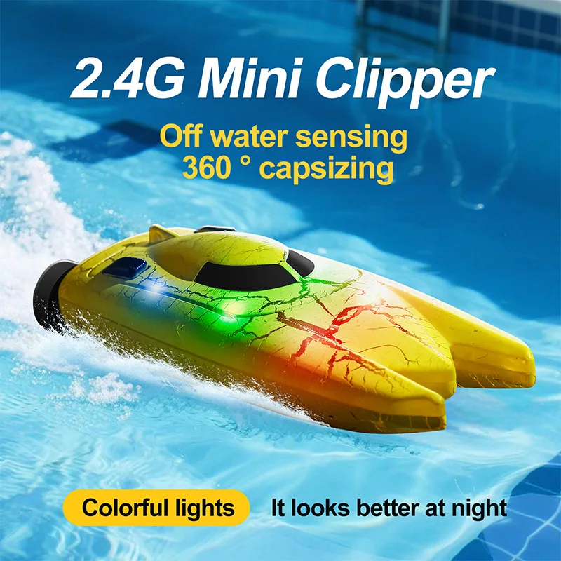 2.4G Mini RC Tekne Işıklı Yüks - Rc Hobby Grade Boat incelemesi ve fiyatı