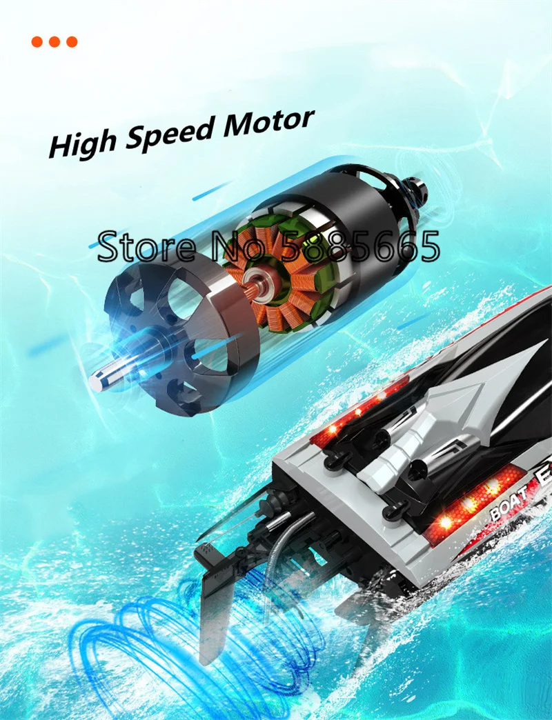 70KM/S Yüksek Hızlı Uzaktan Ku - Rc Hobby Grade Boat incelemesi ve fiyatı